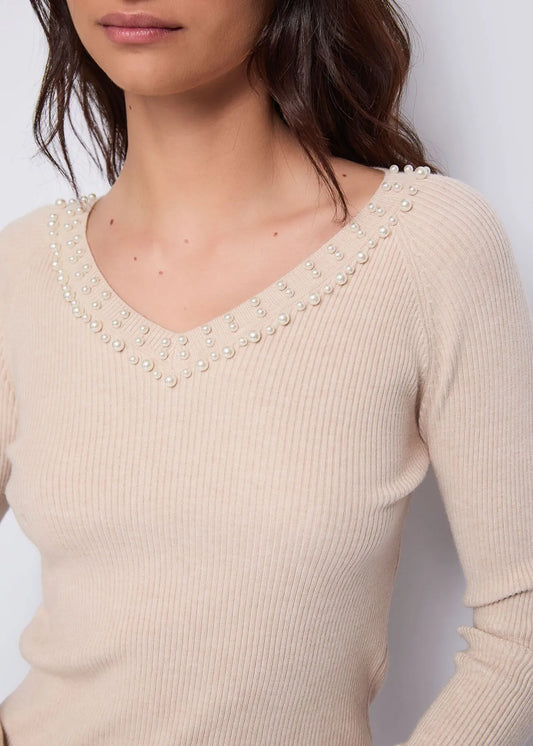 Maglia manica lunga con scollo a V- art. 521ND53035  - Denny Rose Autunno Inverno 2025/26