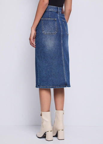Gonna in Denim - art. 521ND76001  - Denny Rose Autunno Inverno 2025/26