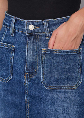 Gonna in Denim - art. 521ND76001  - Denny Rose Autunno Inverno 2025/26