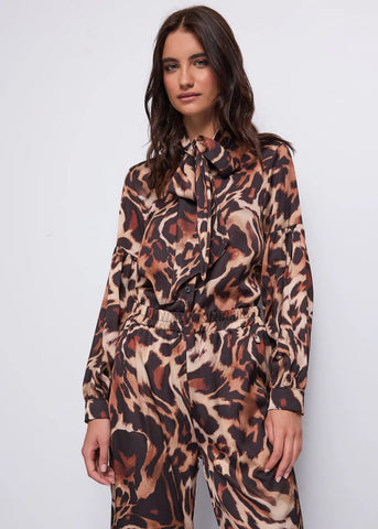 Blusa manica lunga con fiocco davanti - art. 521ND45009  - Denny Rose Autunno Inverno 2025/26