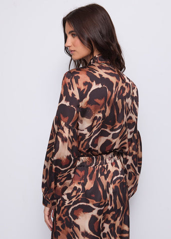 Blusa manica lunga con fiocco davanti - art. 521ND45009  - Denny Rose Autunno Inverno 2025/26