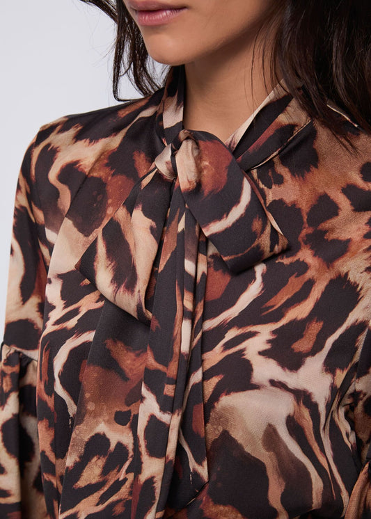Blusa manica lunga con fiocco davanti - art. 521ND45009  - Denny Rose Autunno Inverno 2025/26