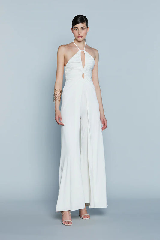 Tuta FLAVIAAS con Pannello Cut-Out più Arricci Scollato Dietro