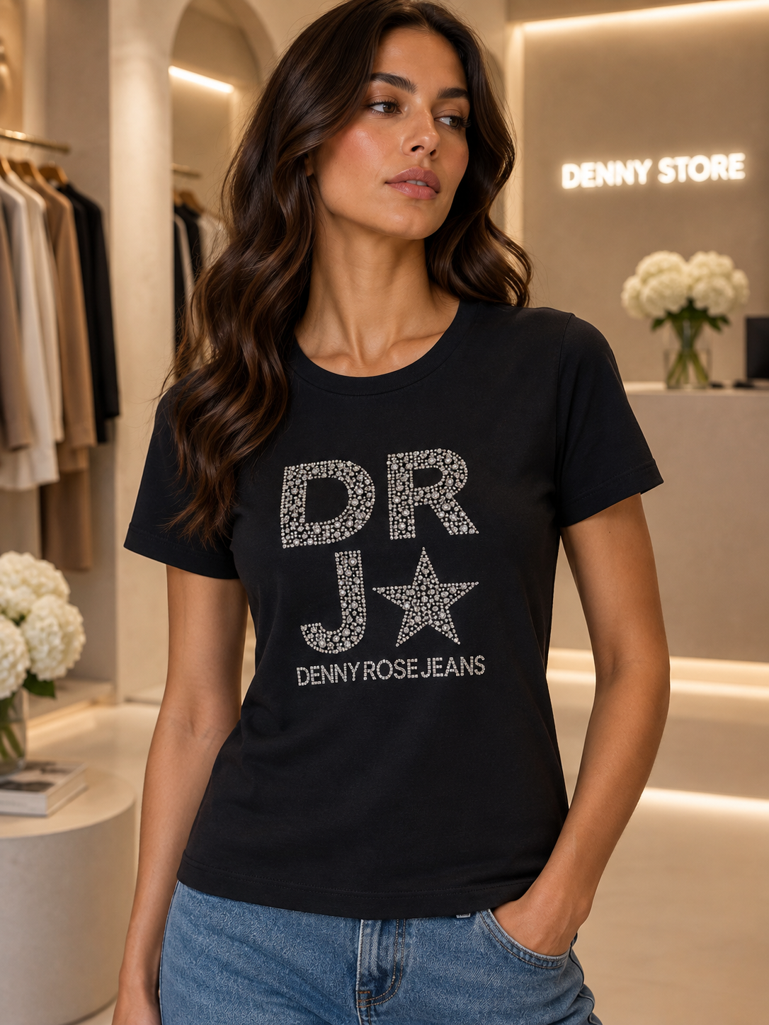 T-shirt donna - art. 621ND64018 - Denny Rose Autunno Inverno 2026