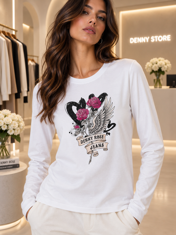 T-shirt donna - art. 621ND64028 - Denny Rose Autunno Inverno 2026 colore nero