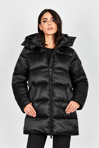 Piumino ARGANIAN manica lunga con polsi costina + cappuccio staccabile + zip + tasche - RDA2405010014 - Relish Autunno/Inverno 2026