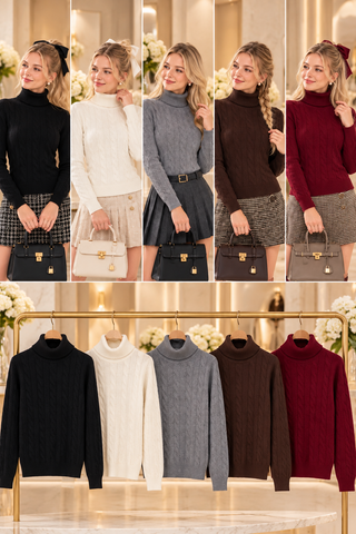 Maglia Dolcevita a Trecce D113 - Camilla Roma Autunno/Inverno 2026