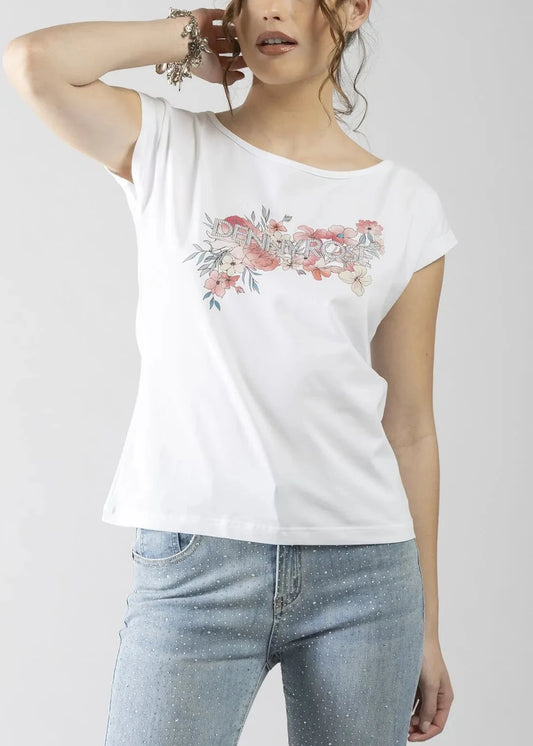 T-shirt donna - art. 611ND64014 - Denny Rose Primavera Estate 2026