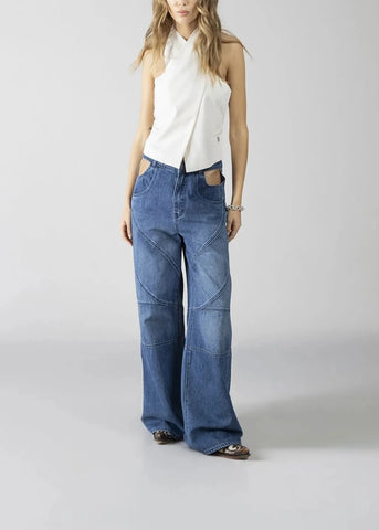 Jeans pantalone denim  donna - art. 611DD26001 - Denny Rose Primavera Estate 2026