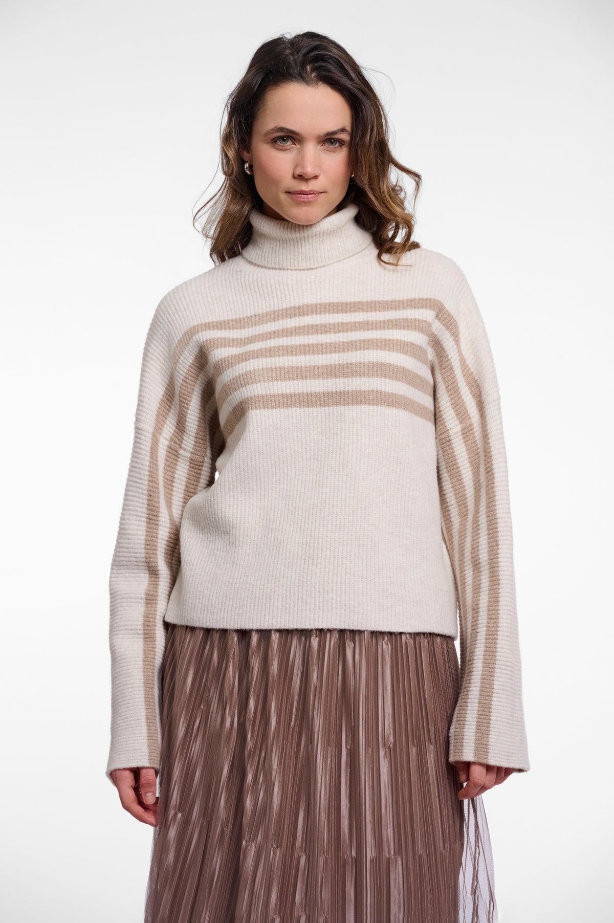 Maglione donna art. Ilara Rino & Pelle Birch light brown