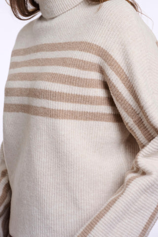 Maglione donna art. Ilara Rino & Pelle Birch light brown