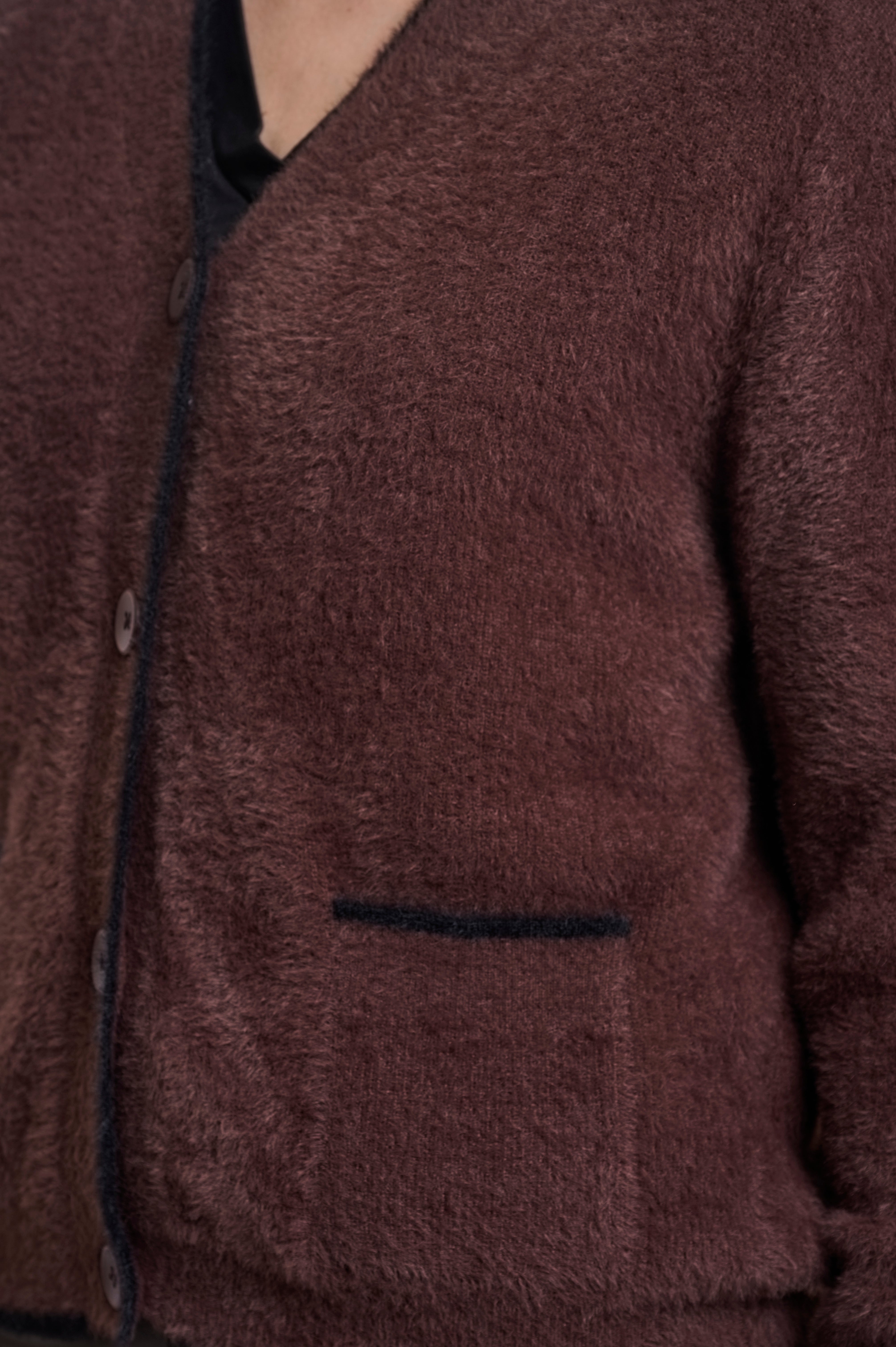 Cardigan donna art. Iqra Rino & Pelle Coffee black