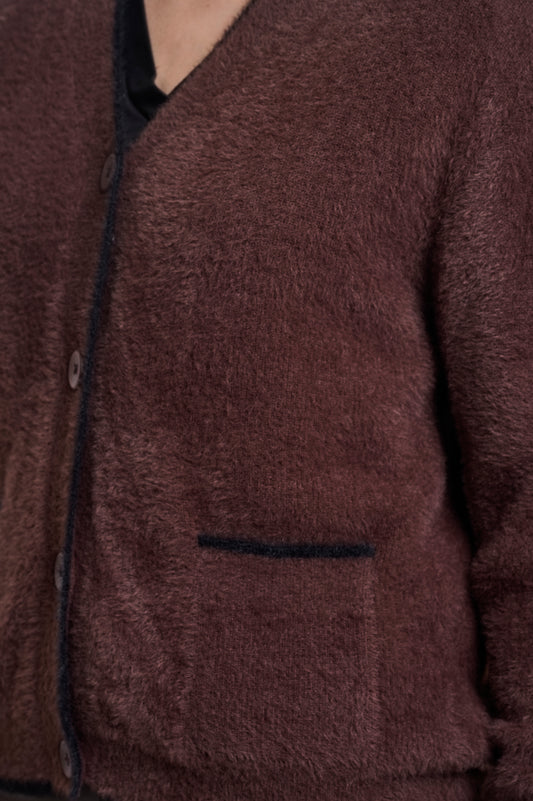 Cardigan donna art. Iqra Rino & Pelle Coffee black