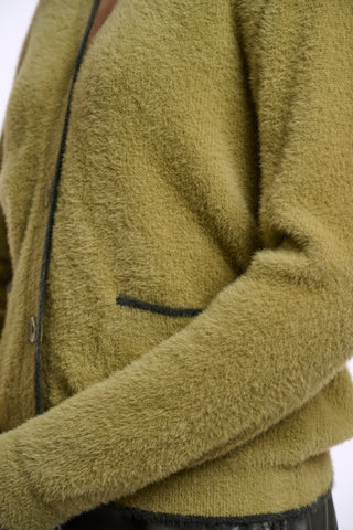 Cardigan donna art. Iqra Rino & Pelle Olive hunter