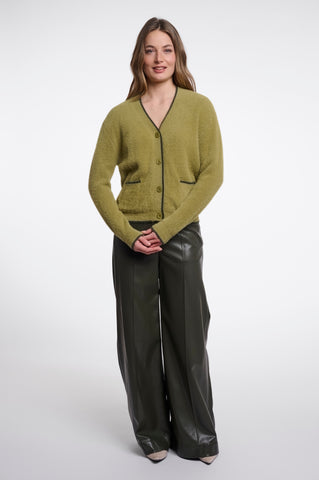 Cardigan donna art. Iqra Rino & Pelle Olive hunter