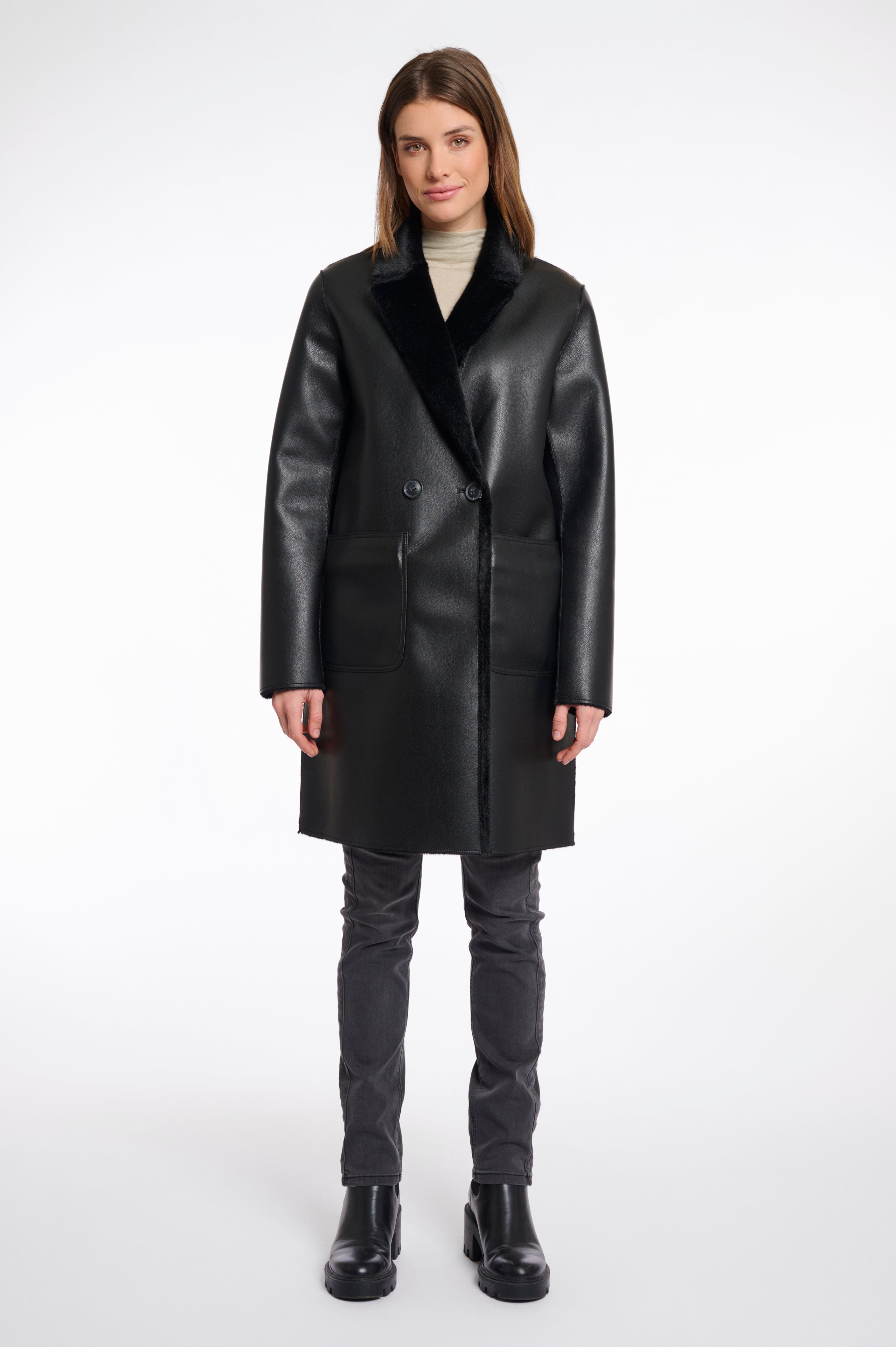 Cappotto donna art. Ivon Rino & Pelle Black