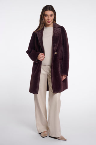 Cappotto donna art. Ivon Rino & Pelle Fudge cloak
