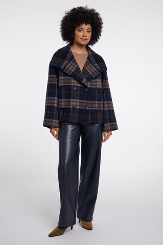 Giacca donna art. Jenelle Rino & Pelle Dark navy check