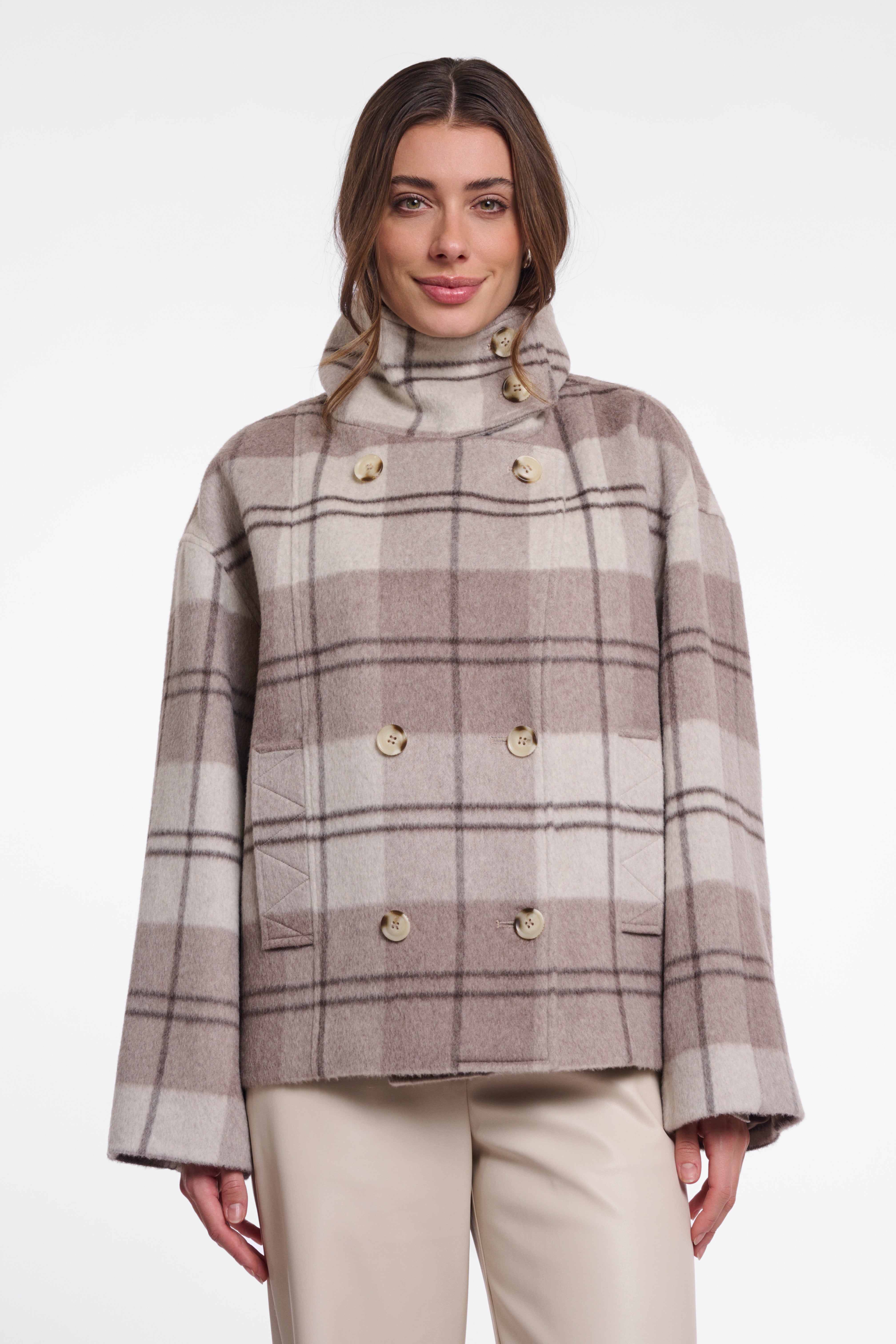 Giacca donna art. Jenelle Rino & Pelle Soft oat check