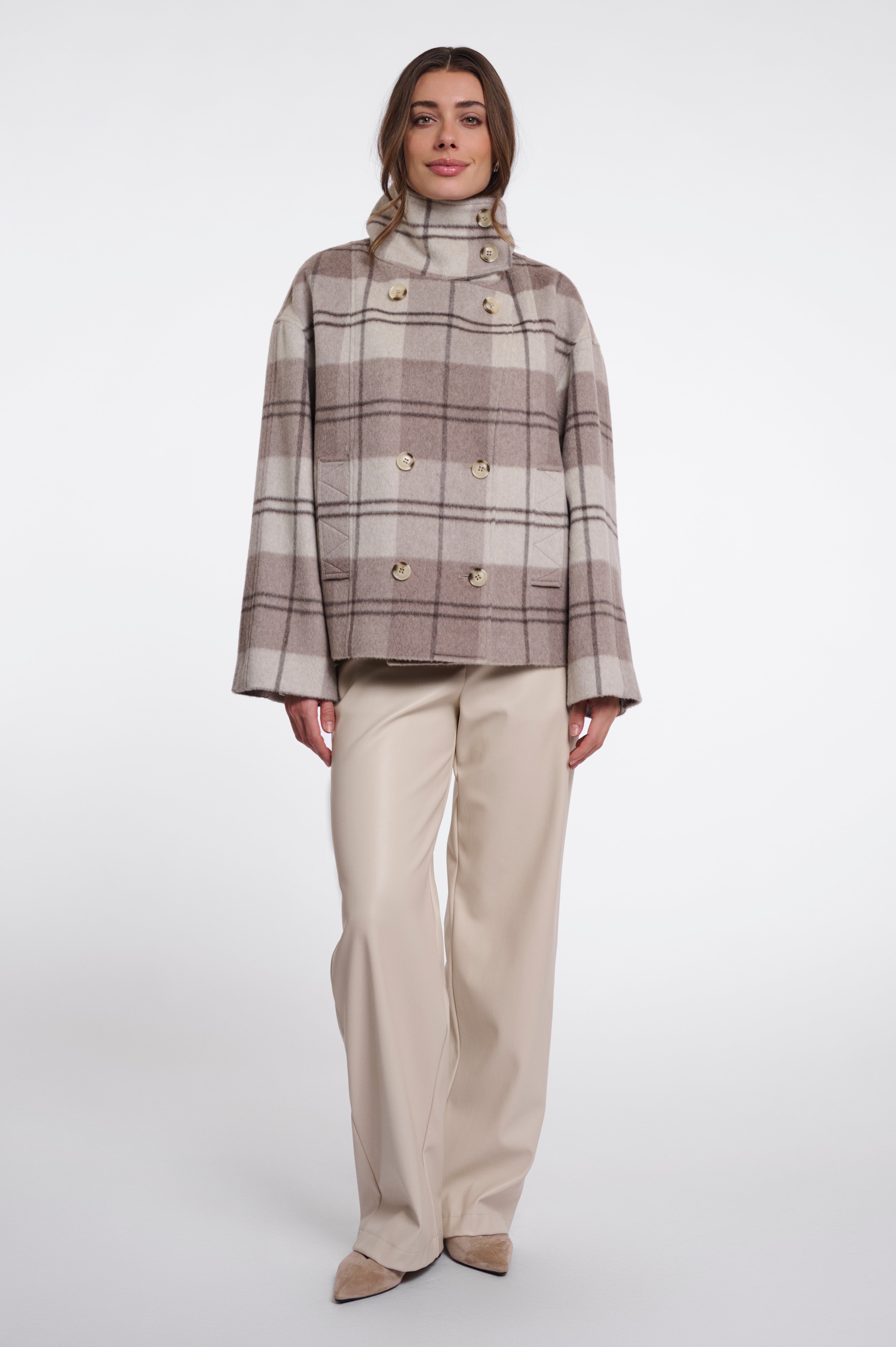 Giacca donna art. Jenelle Rino & Pelle Soft oat check