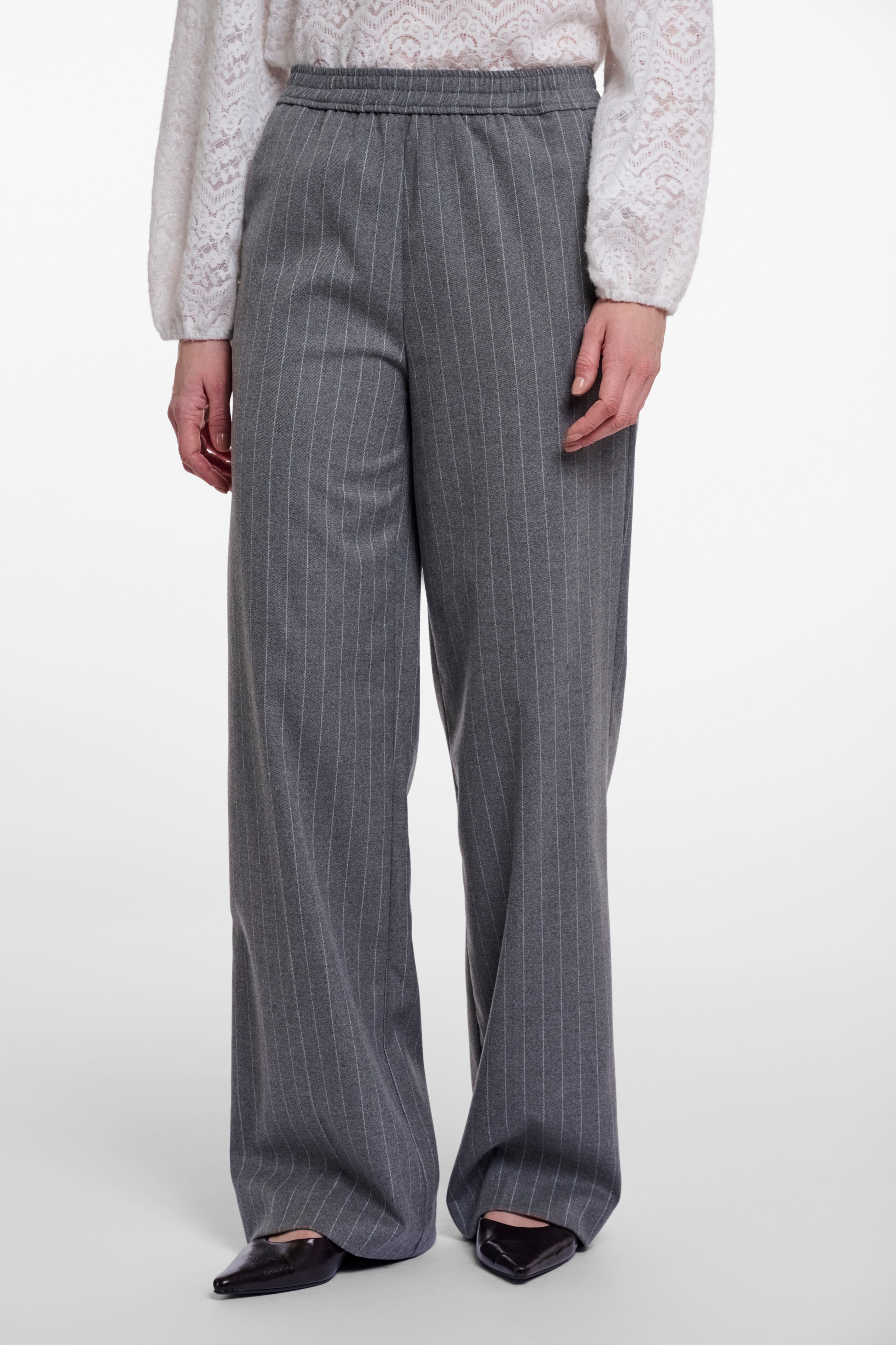 Pantaloni donna art. Joko regular Rino & Pelle Mid grey pinstripe
