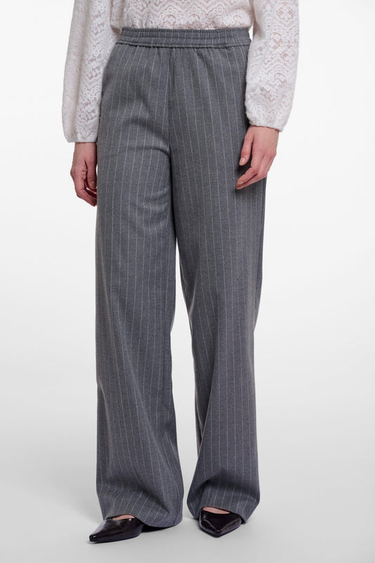 Pantaloni donna art. Joko regular Rino & Pelle Mid grey pinstripe