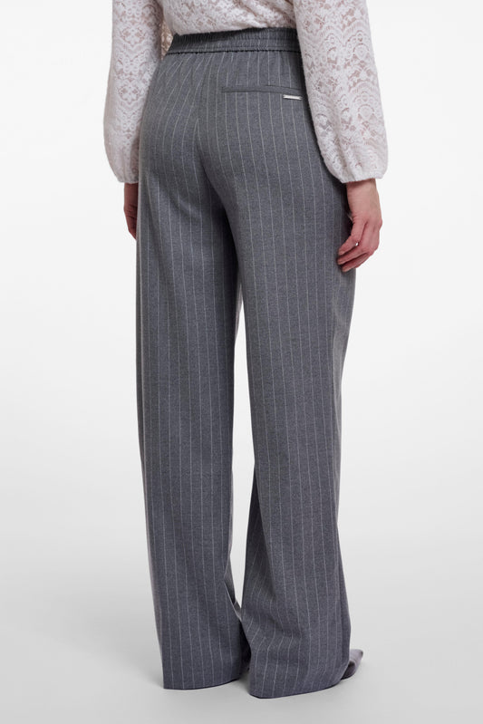 Pantaloni donna art. Joko regular Rino & Pelle Mid grey pinstripe