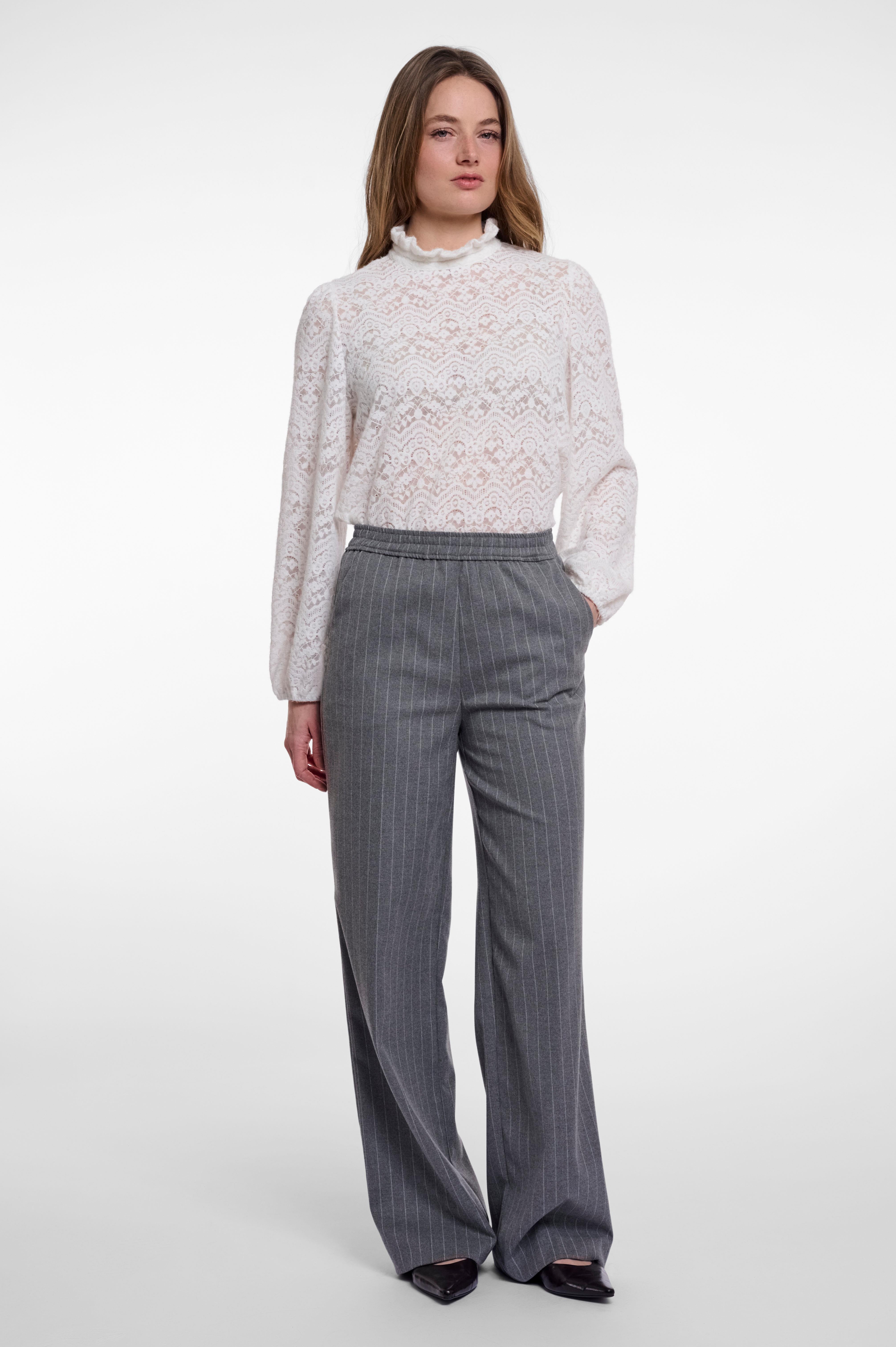 Pantaloni donna art. Joko regular Rino & Pelle Mid grey pinstripe