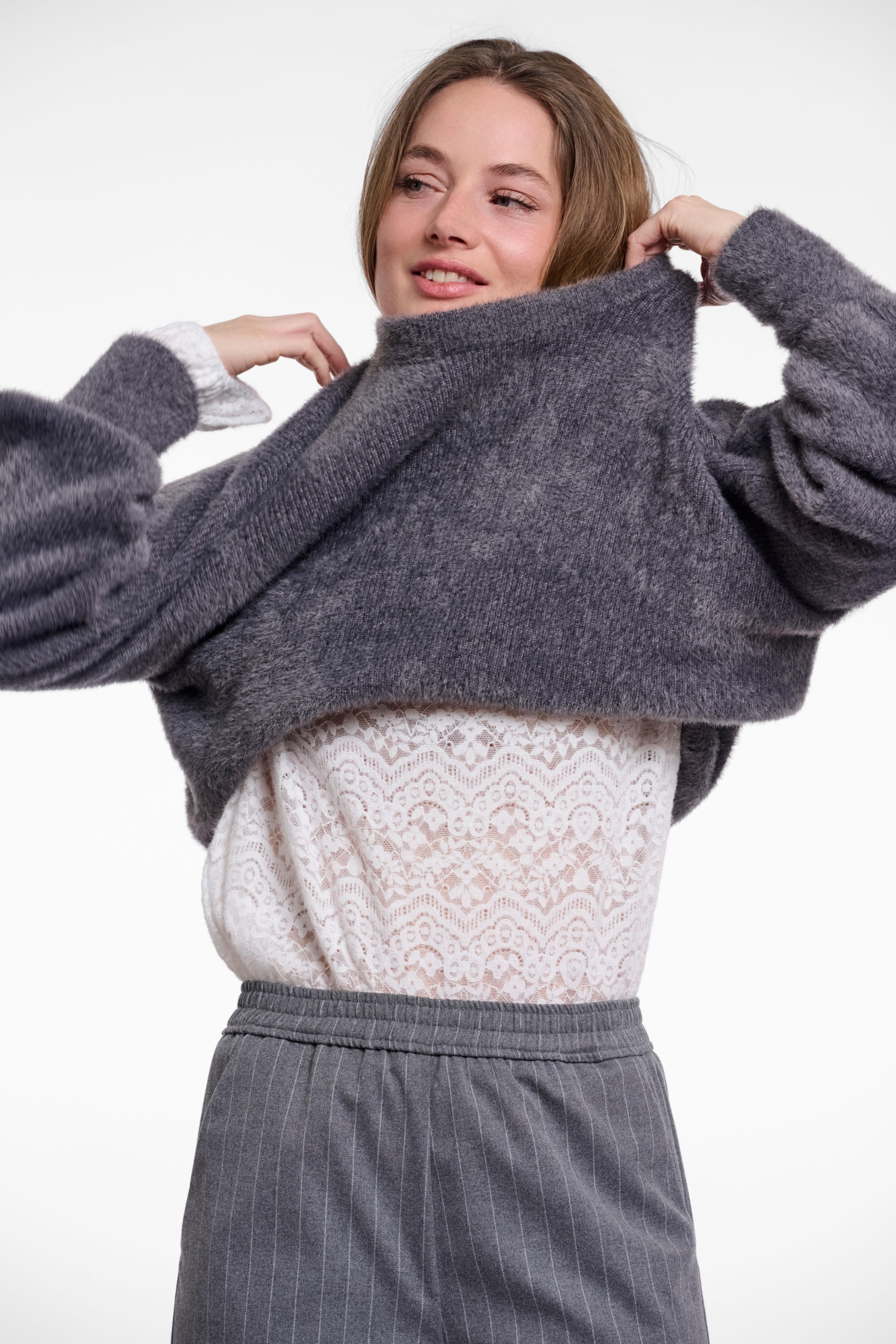Pantaloni donna art. Joko regular Rino & Pelle Mid grey pinstripe
