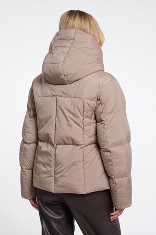 Piumino donna art. Joni Rino & Pelle Mocha latte