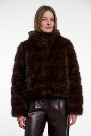 Giacca donna art. Joscha Rino & Pelle Dark brown