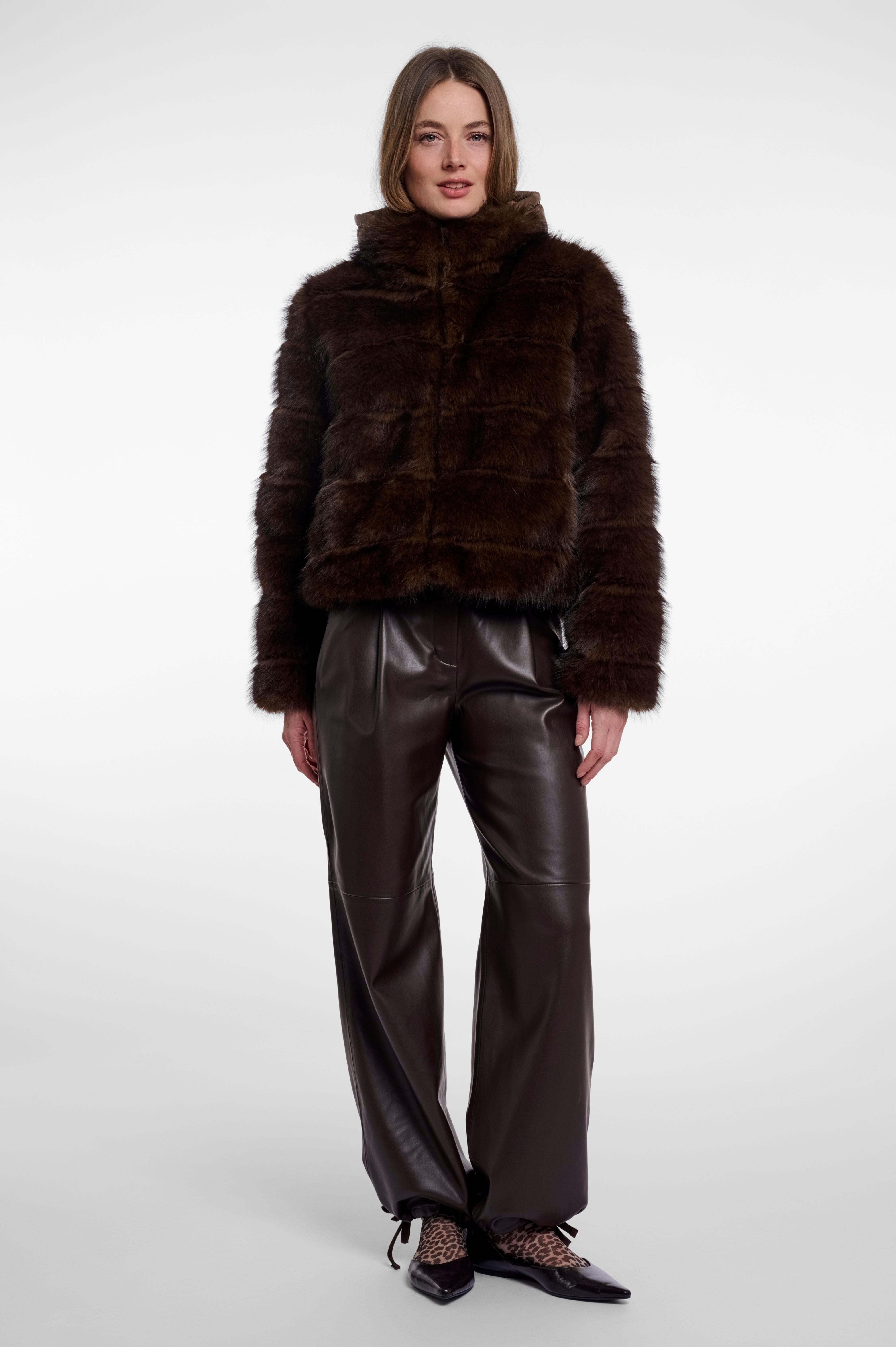 Giacca donna art. Joscha Rino & Pelle Dark brown