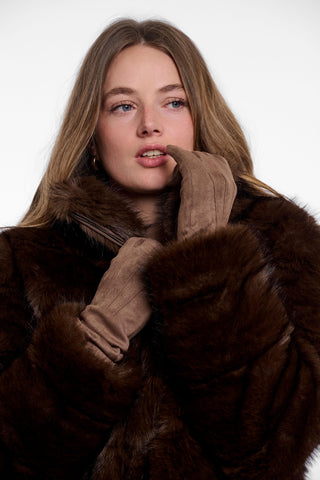 Giacca donna art. Joscha Rino & Pelle Dark brown