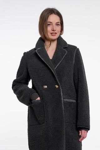 Cappotto donna art. Juna Rino & Pelle Urban teal