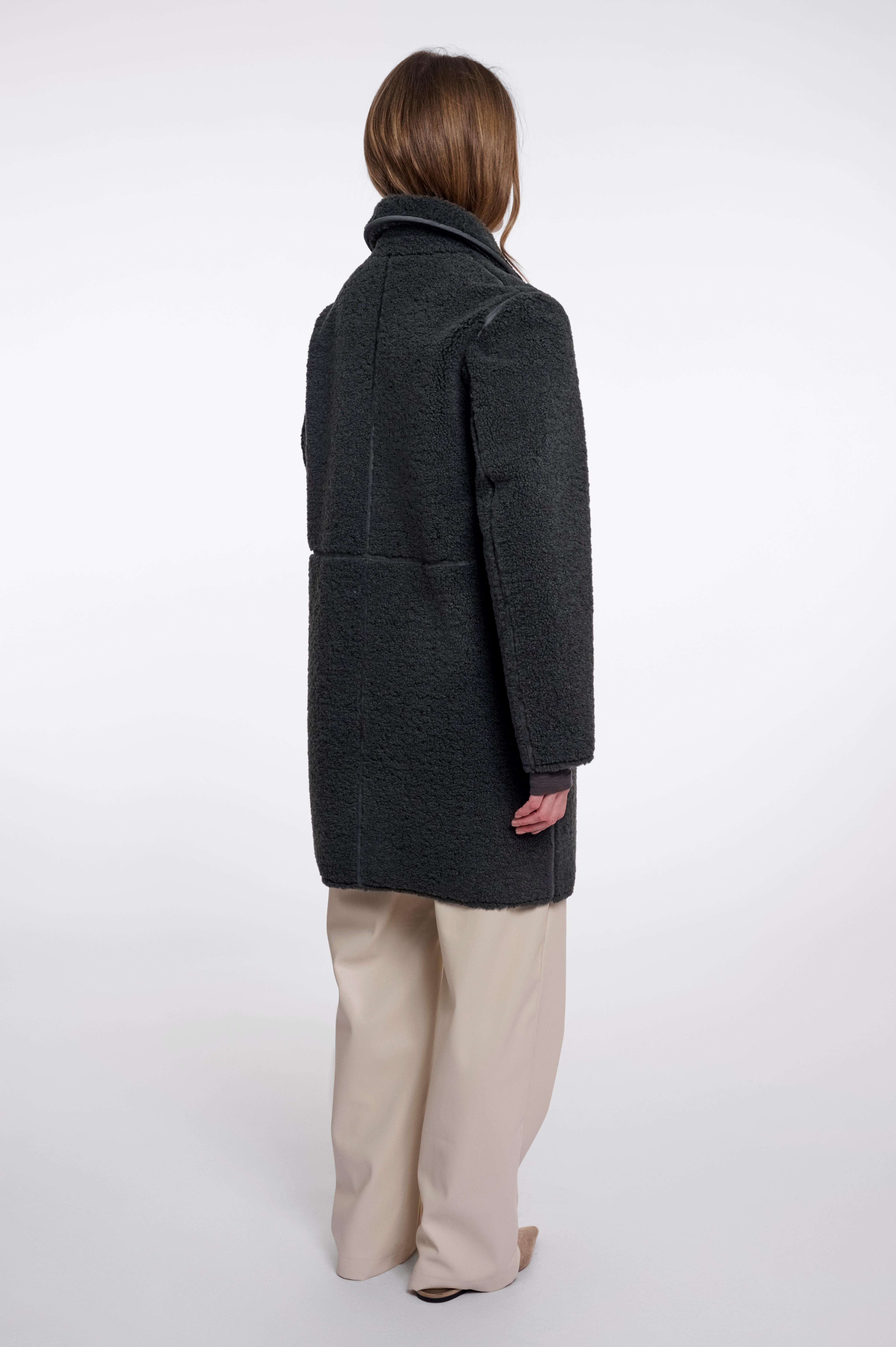 Cappotto donna art. Juna Rino & Pelle Urban teal
