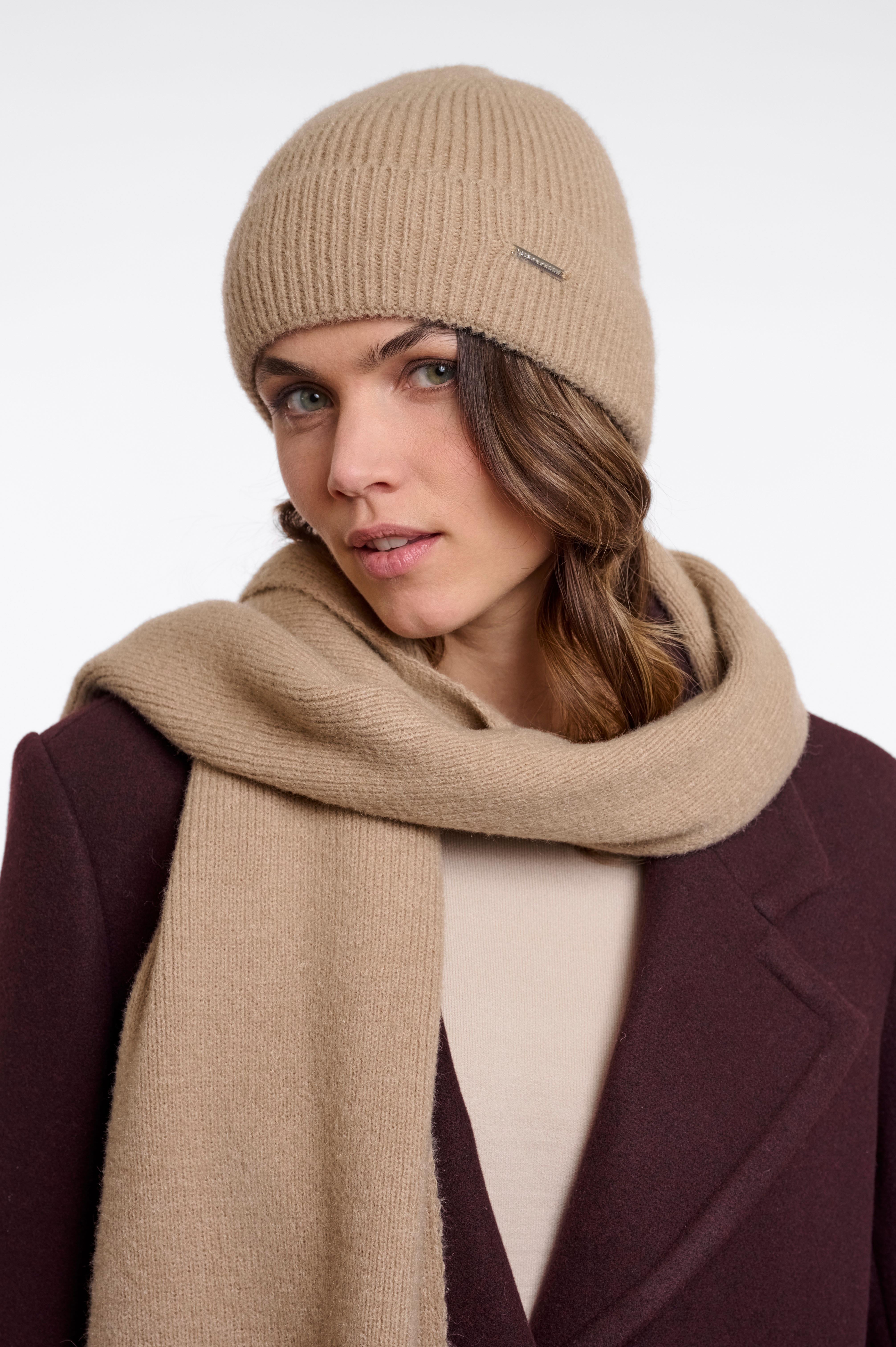 Berretto donna art. Kalina Rino & Pelle Light toast