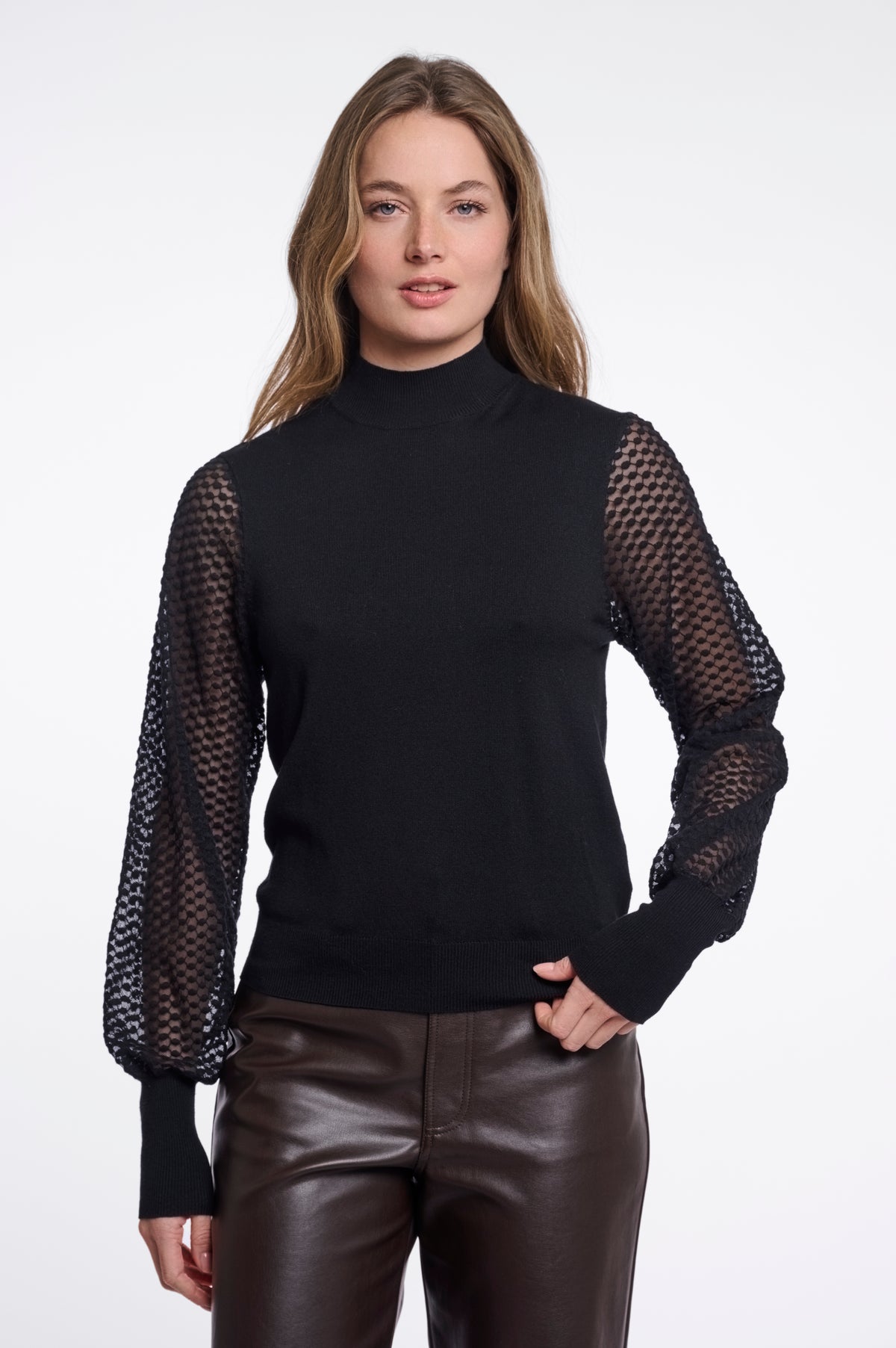 Maglione donna art. Kalinka Rino & Pelle Black