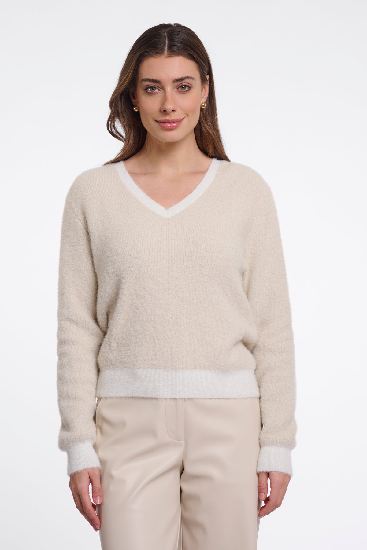 Maglione donna art. Keath Rino & Pelle Birch snow