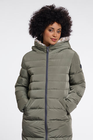 Cappotto donna art. Keilafur Rino & Pelle Misty basil light leopard