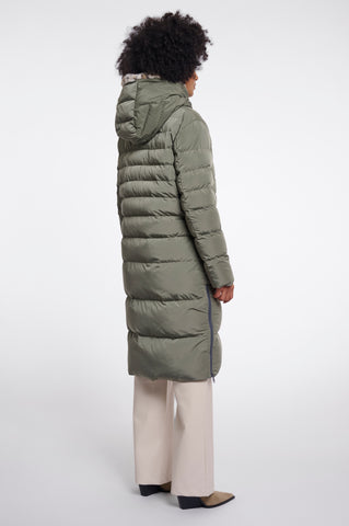 Cappotto donna art. Keilafur Rino & Pelle Misty basil light leopard