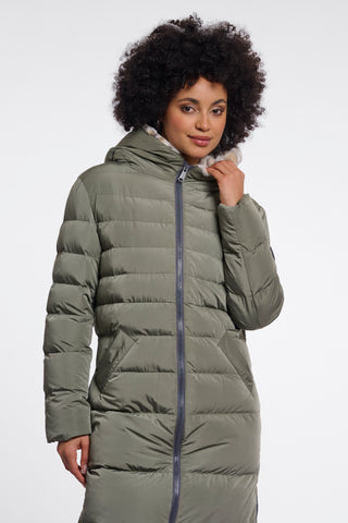 Cappotto donna art. Keilafur Rino & Pelle Misty basil light leopard