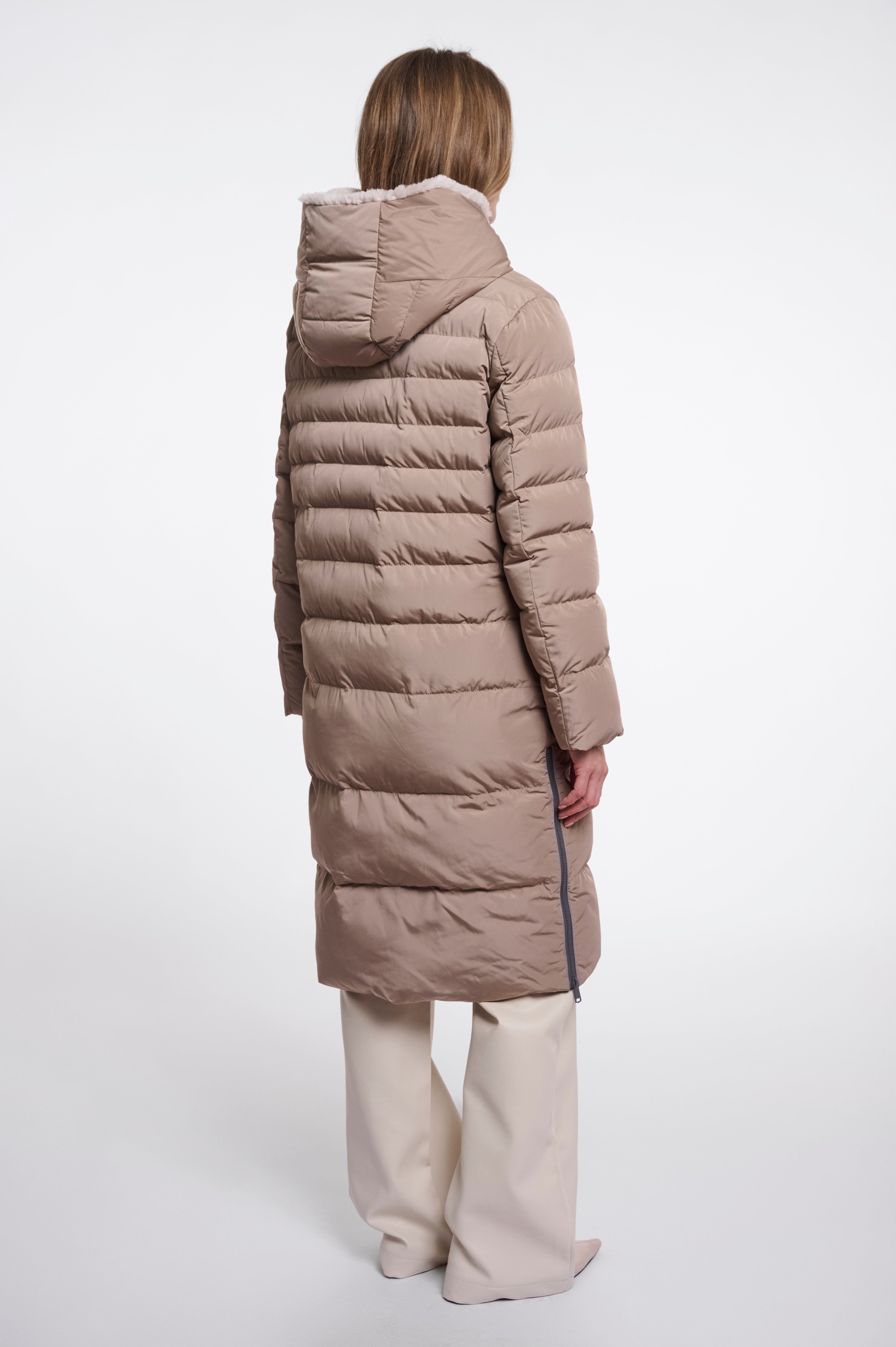 Cappotto donna art. Keilafur Rino & Pelle Toffee stone