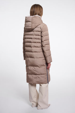 Cappotto donna art. Keilafur Rino & Pelle Toffee stone