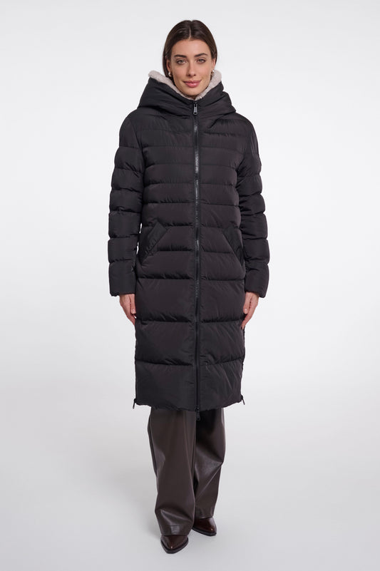 Cappotto donna art. Keilafur Rino & Pelle Black stone