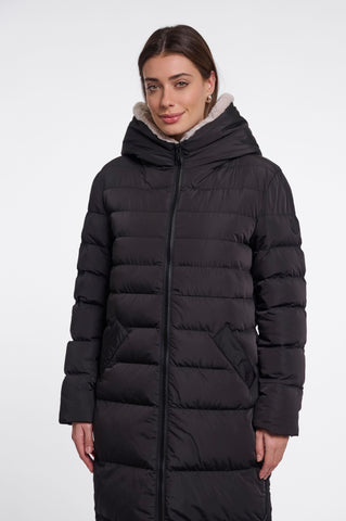 Cappotto donna art. Keilafur Rino & Pelle Black stone