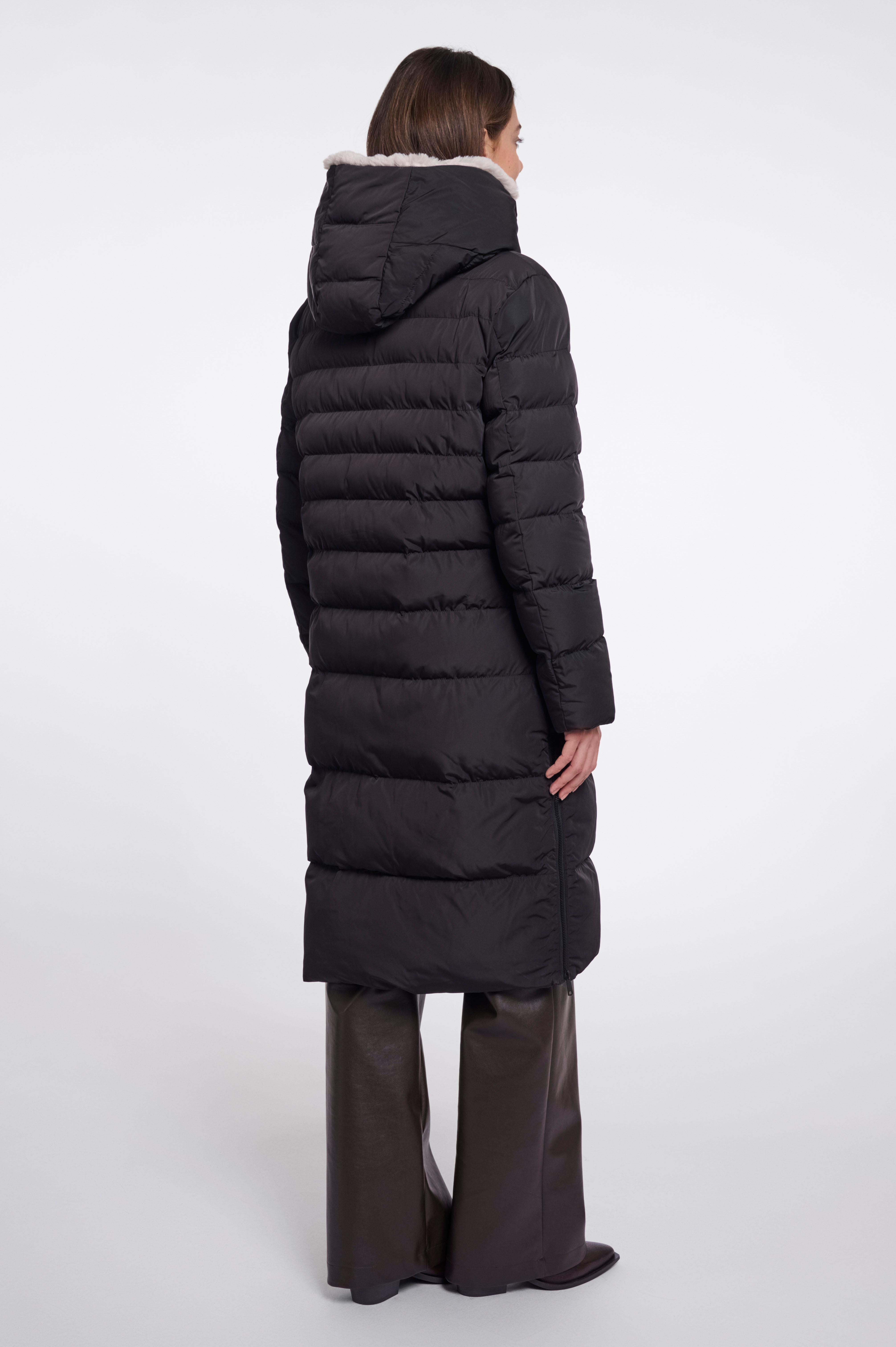 Cappotto donna art. Keilafur Rino & Pelle Black stone