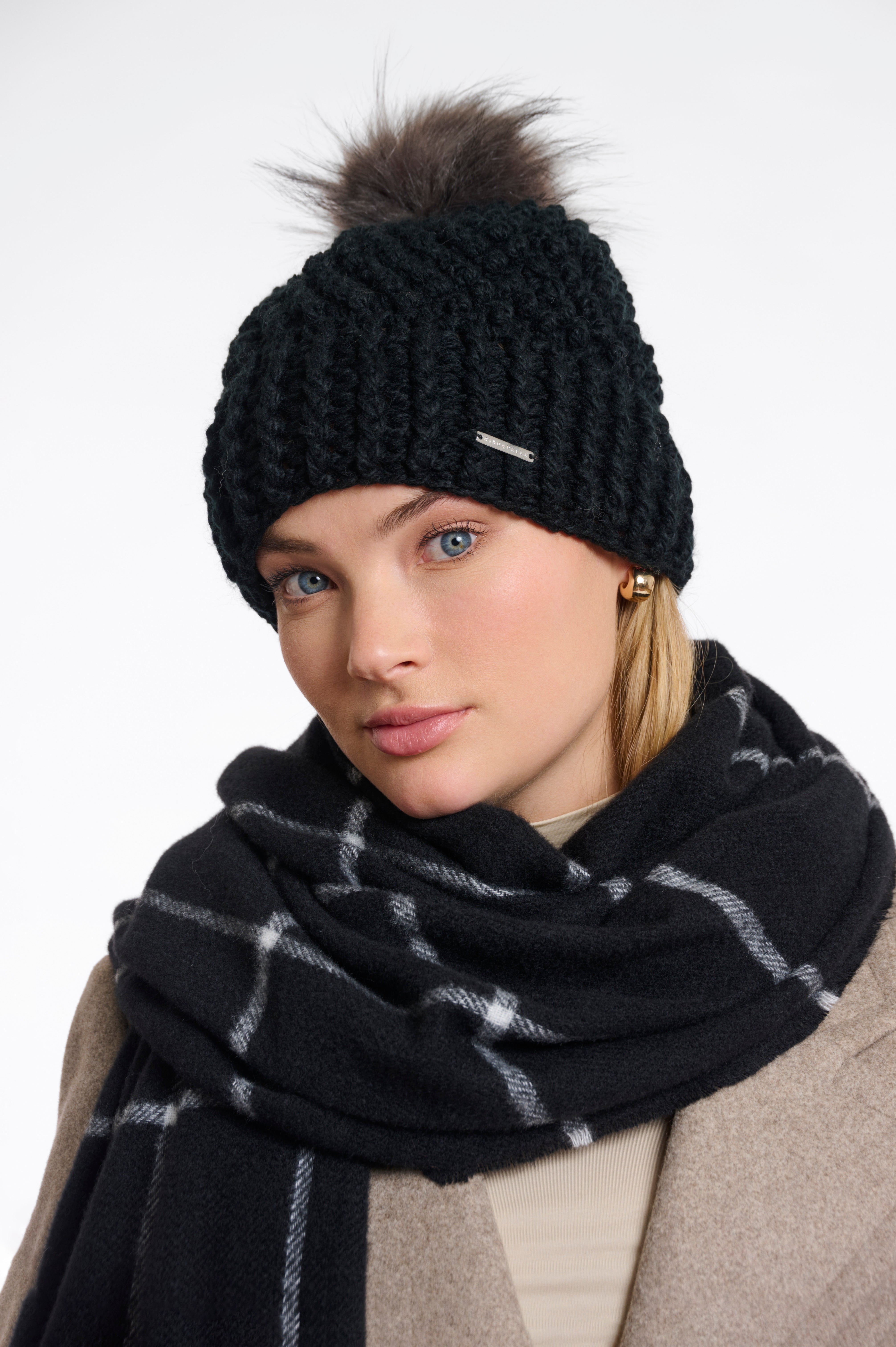 Berretto donna art. Kevina Rino & Pelle Black