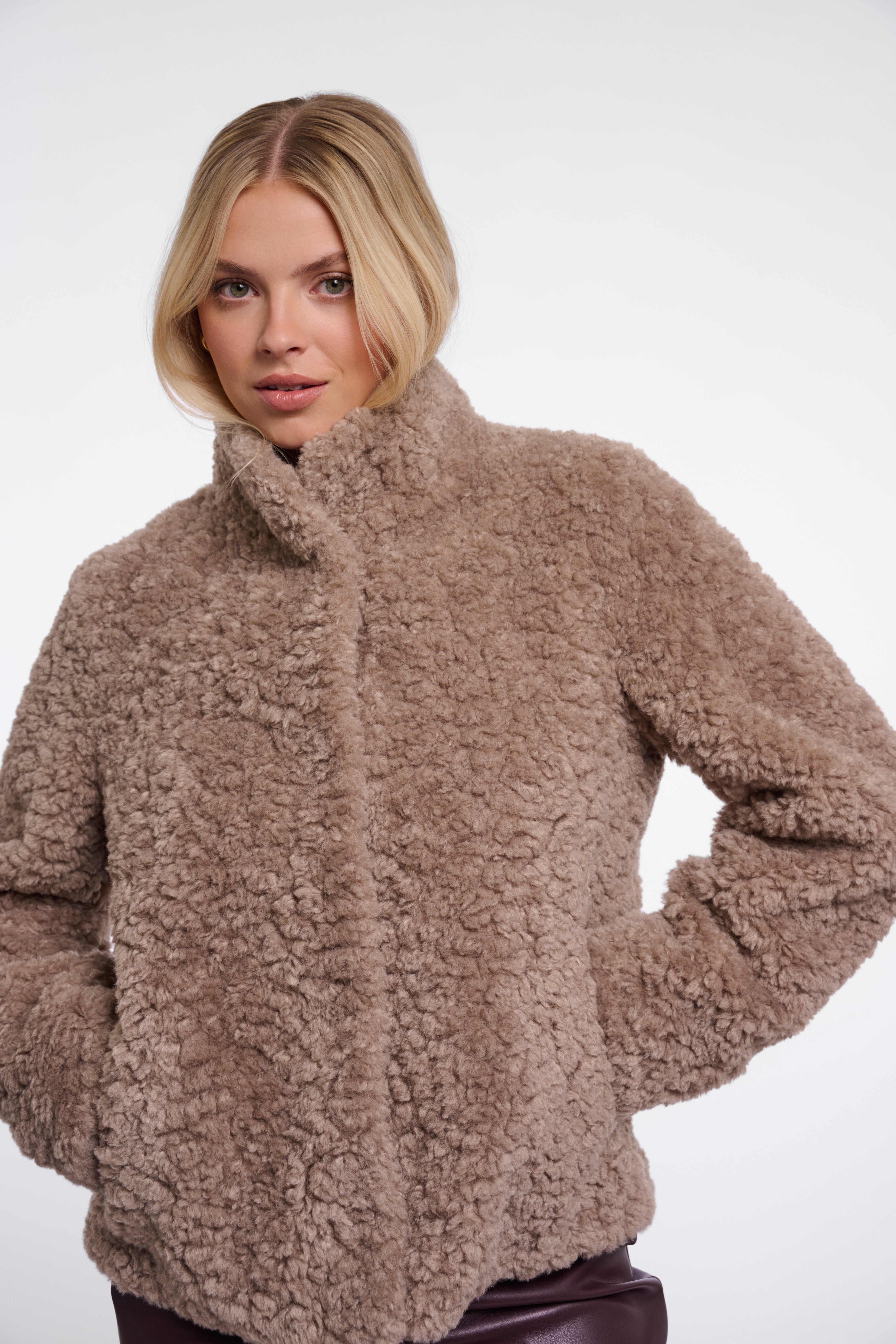 Giacca donna art. Kion Rino & Pelle Mocha latte