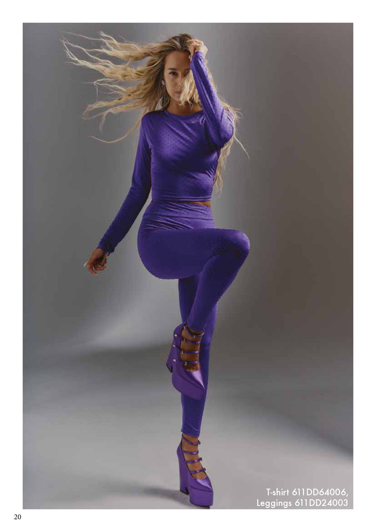 Leggings con strass donna - art. 611DD24003 - Denny Rose Primavera Estate 2026