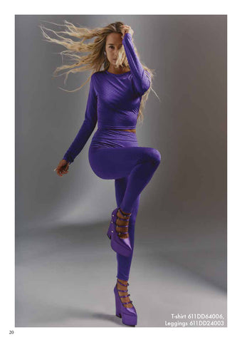 Leggings con strass donna - art. 611DD24003 - Denny Rose Primavera Estate 2026